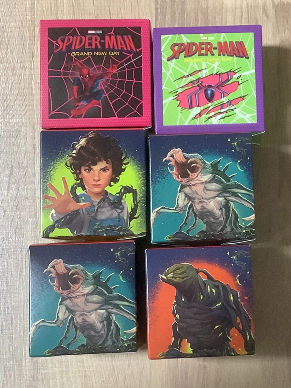 6 McDonald's Happy Meal toys Spider-Man Stranger Things lot mcdonalds